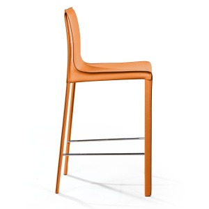 Стул полубарный Barrie, кожа camel
