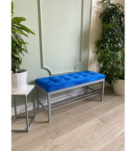 Банкетка Сканди-96-1 (синий/серый)