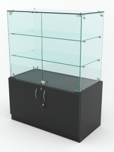 Прилавок "ИСТРА" №127 (с дверками), Черный