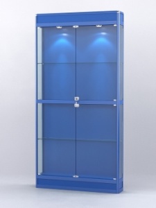 Витрина "АЛПРО" №3-200-1 (задняя стенка - ДВП), Синий