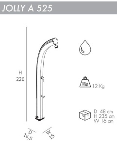 Душ уличный Jolly A 525 зеленый