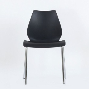 Стул Lili, хром металл, стопируемый, черный