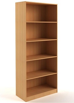 Ст-20-85-40 Стеллаж прямой серии "Старк" 2000х850х400 мм цвет Белый с черной кромкой