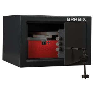 Сейф офисный (мебельный) BRABIX "SF-170KL", 170х260х230 мм, ключевой замок, 291142, S103BR210514
