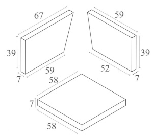 Угловая подушка Monaco Corner Cushion бежевый