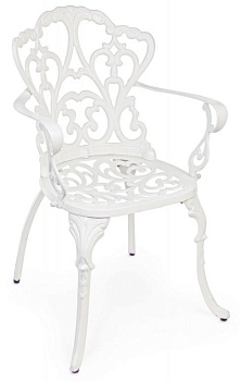 Кресло металлическое Victoria белый