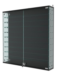 Витрина "АТРИУМ" настенная №4-2, Черный