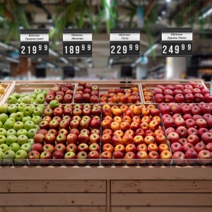 PRICEDISPLAY двусторонний, 305x280 мм, цвет черный