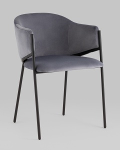 Стул Brace велюр серый