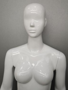 K41+F4 Манекен женский глянцевый с имитацией лица, стекловолокно 190/89/65/93