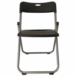 Стул складной BRABIX "Golf Lite CF-017", серебристый каркас, пластик чёрный, 532895