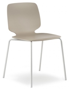Стул пластиковый Babila белый, песочный