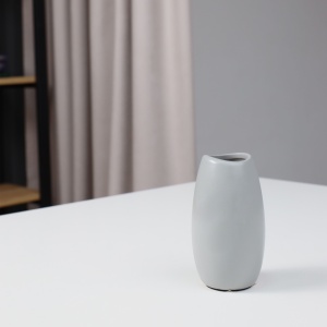 Ваза керамическая EASY, серый, 5*15см