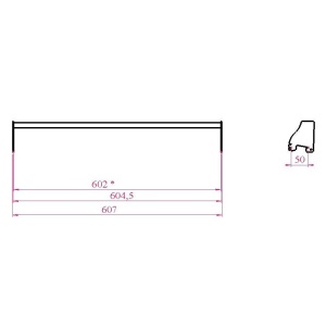 GLS 39 \ Штанга из овальной трубы 30х15мм