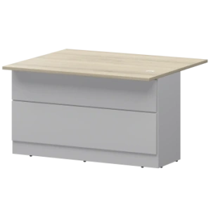 Модуль приставной низкий Ресепшен Смарт СМР-14.12 Белый/Кронберг