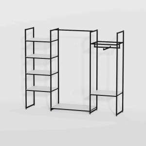 Стеллаж для одежды КБ-1707 в стиле Loft