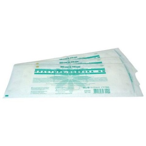 Пластырь-повязка 10х30 см, LEIKO КОМПЛЕКТ 50 шт., нетканая основа c подушечкой, 113869