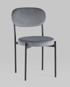 Стул Бриф NEW велюр серый 4 шт