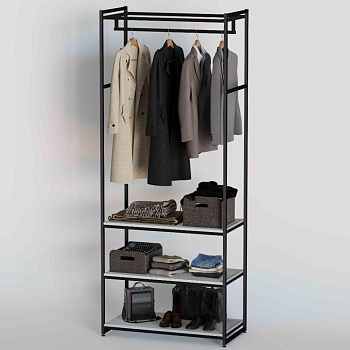 Стеллаж для одежды A2290-17-ЧБ 220х90х45