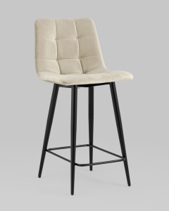 Стул полубарный Джанго велюр бежевый 2 шт.