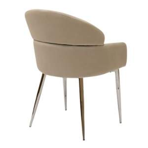 Стул обеденный Берклей, серый, ножки хром