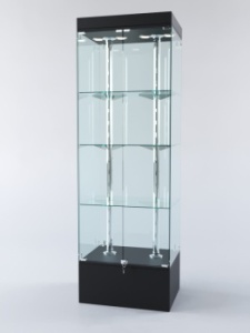 Витрина "ПРАЗДНИК" №8-1 (задняя стенка - стекло), Черный