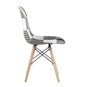 Стул Eames пэчворк черно-белый