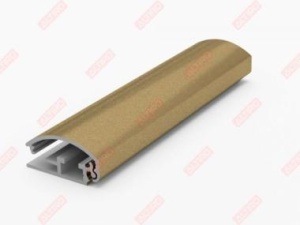 Профиль Клик ПК-25 крашенный матовое золото, паз 3,2 мм, длина 3,10 м
