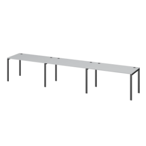 Бенч линейный на 3 рабочих места Арго-М АМБЛ-003.60-3 Серый/Антрацит