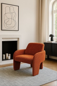 Кресло КУБ (CUBE) цвет OTE SEA-500 Бронзовый,ткань/каркас металл в обивке, ®DISAUR