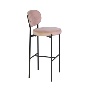 Стул барный Мейсон, бархат бежевый 5