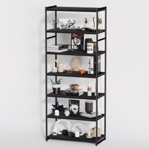 Стеллаж в стиле LOFT A2290-21-ЧЧ 220х90х45