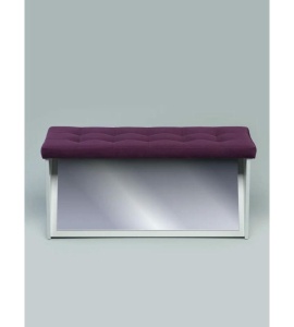 Банкетка ПВЗ-900 с зеркалом Велюр (фиолетовый)