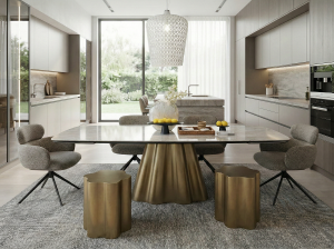 Стол журнальный РУИЗ (RUIZ) цвет Золотой винтаж, ®DISAUR