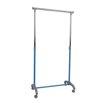 Вешалка для одежды Mix на колесах, голубой, металл
