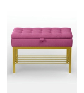 Банкетка Н-76 (золото/розовый)