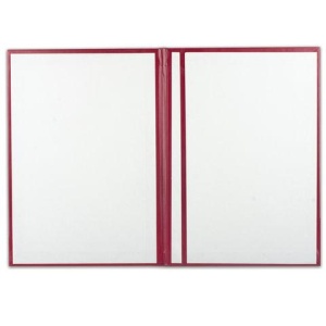 Папка адресная бумвинил бордовый, "Герб России", формат А4, STAFF, 122741