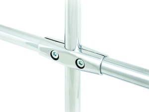 Крепёж двуплечий, R-43AN (UNO 3), хром