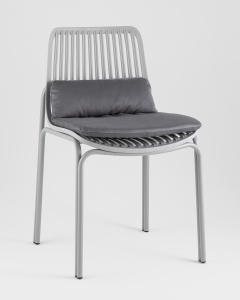 Стул Louran с подушкой серый
