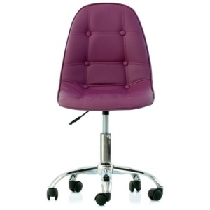 Стул Pulsante Roll экокожа фиолетовая PU стул мастера на колесах цена 4 473.50 ₽ Стул Pulsante Roll экокожа фиолетовая PU стул мастера на колесах