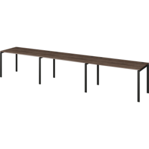 Бенч линейный на 3 рабочих места Арго-М АМБЛ-003-3 Лагос/Антрацит