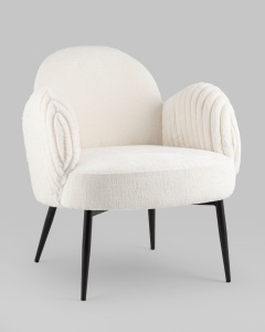 Кресло Wave Stripes букле белый