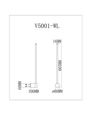 Настенный светодиодный светильник Moderli V5001-WL Ricco
