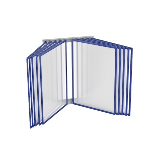 Перекидная система POSTERLINE WALL-10 с синими рамками А3