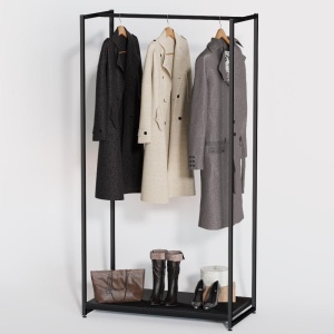 Стеллаж для одежды в стиле лофт A1790-02-ЧЧ