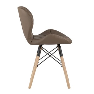 Стул Бон экокожа, коричневый