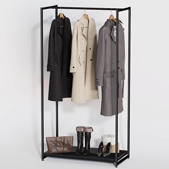 Стеллаж для одежды в стиле лофт A1790-02-ЧЧ