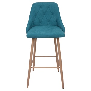 Стул барный Lara 2, бирюзовый, ткань