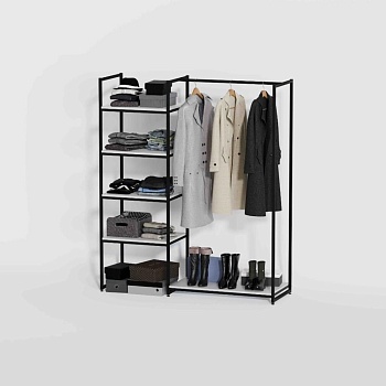 Стеллаж для одежды КБ-1701 в стиле Loft