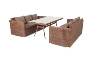 "Мокко Дабл" обеденная группа из искусственного ротанга, цвет коричневыйцвет коричневый